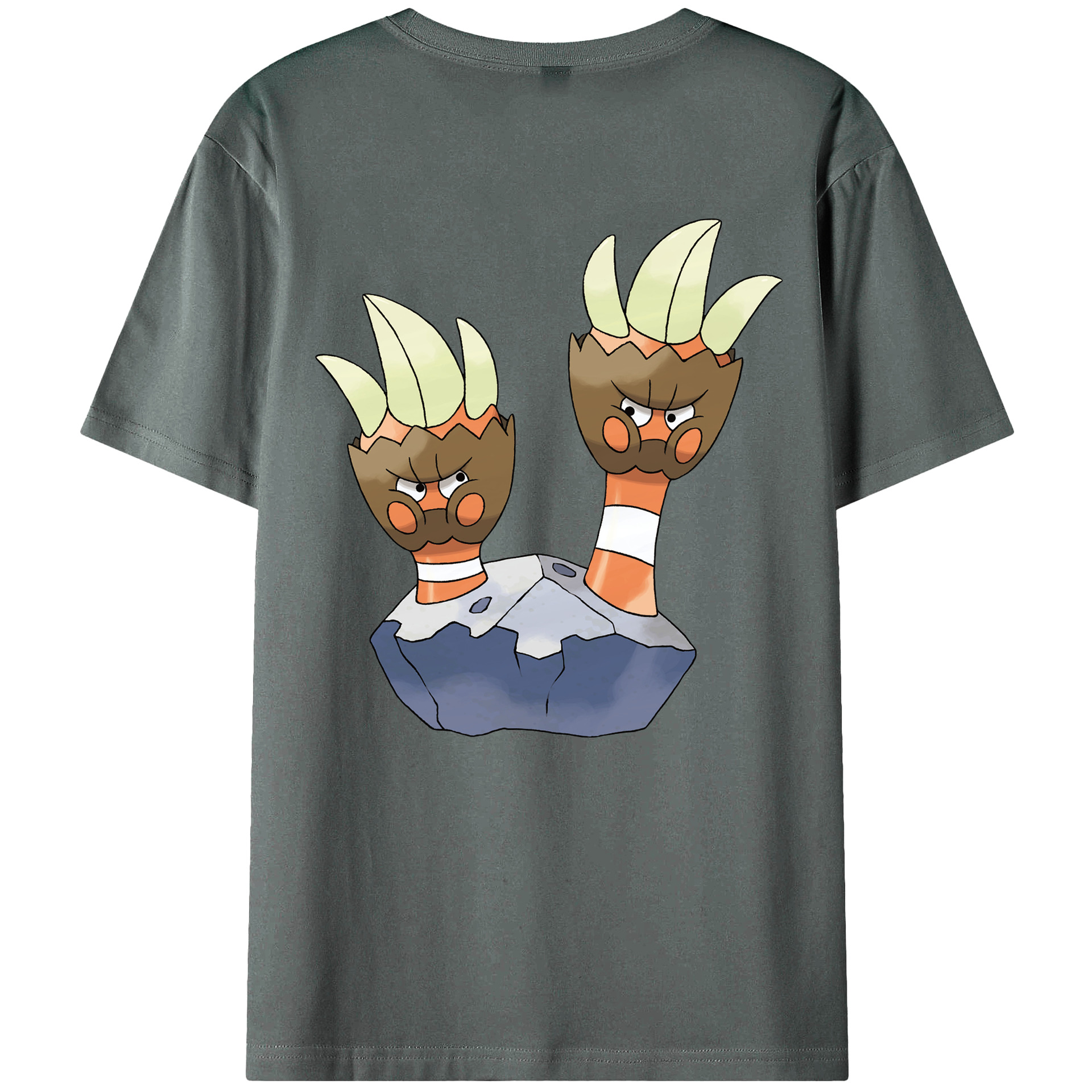 （画像用） ポケットモンスター Pokémon 綿100％ メンズ半袖Tシャツ（バックプリント） 通気性